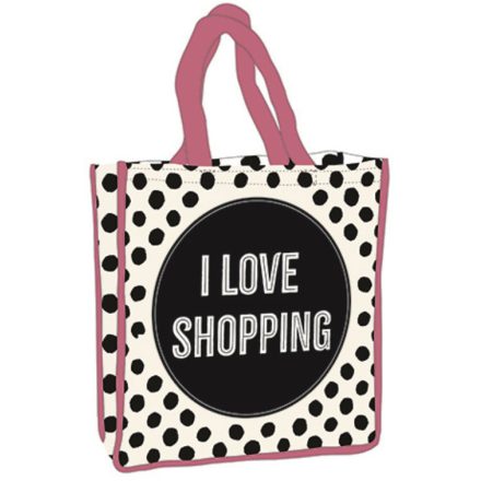Pöttyös I Love shopping bag 34 cm