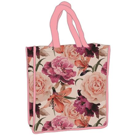 Rózsás shopping bag 34 cm