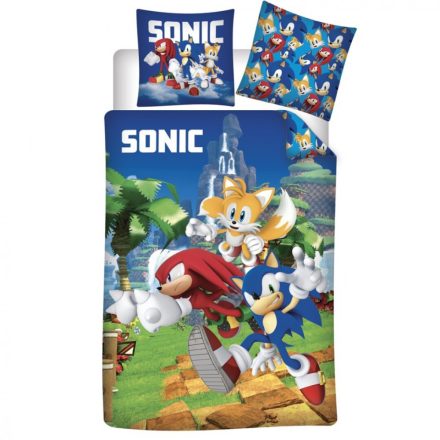 Sonic a sündisznó Speedy Dreams ágyneműhuzat 140×200cm, 63×63 cm microfibre