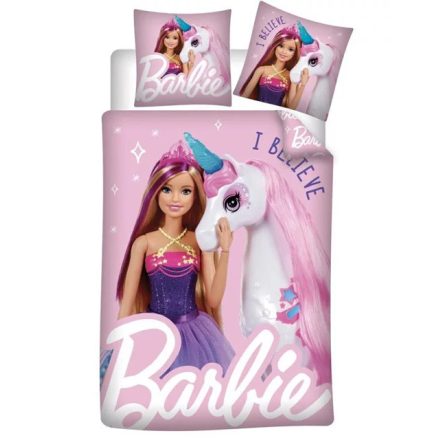 Barbie Believe ágyneműhuzat 140×200cm, 63×63 cm microfibre