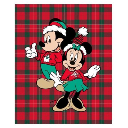 Disney Minnie, Mickey Karácsony polár takaró 130x160 cm