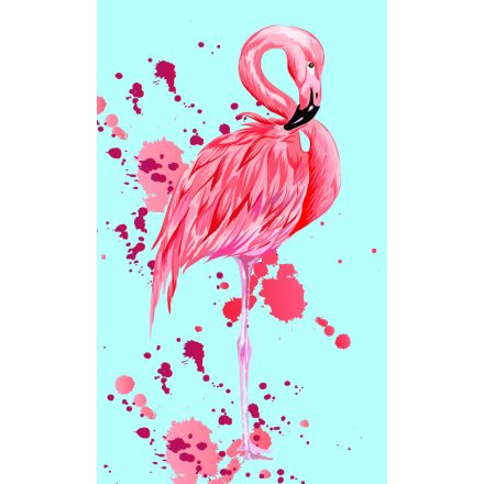 Flamingó Kéztörlő arctörlő, törölköző 30x50cm