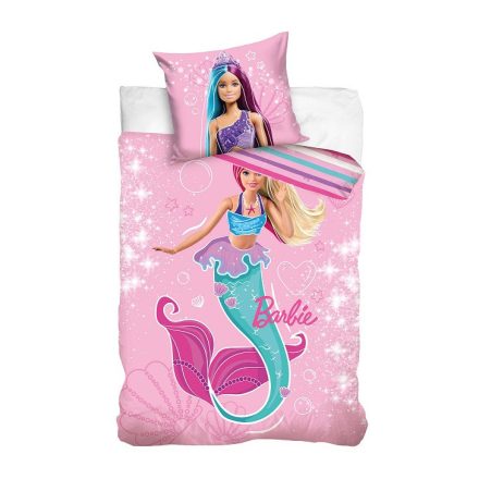 Barbie Mermaid Glitter ágyneműhuzat 140×200cm, 70x90 cm