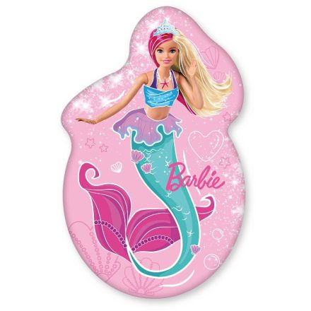 Barbie Mermaid Glitter formapárna, díszpárna 30x46 cm