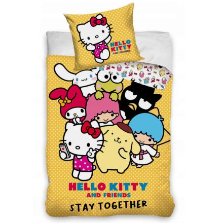 Hello Kitty Stay Together ágyneműhuzat 140×200cm, 70x90 cm
