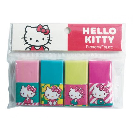 Hello Kitty radír 4 db-os