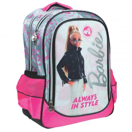 Barbie iskolatáska, táska 46 cm, ajándék Barbie babával