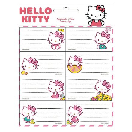 Hello Kitty füzetcímke 16 db-os