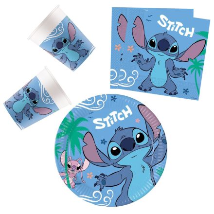 Disney Lilo és Stitch, A csillagkutya Angel party szett 36 db-os 23 cm-es tányérral