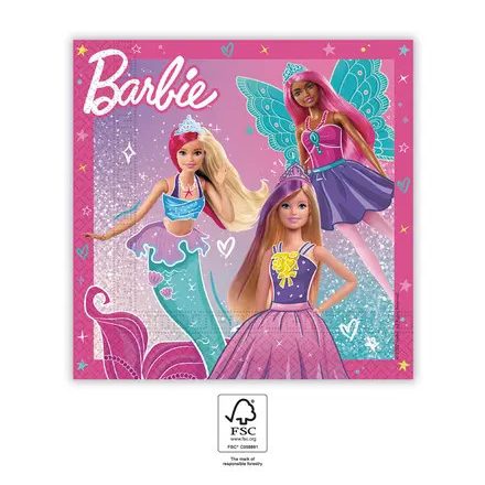 Barbie Fantasy szalvéta 20 db-os 33x33 cm FSC
