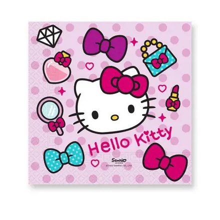 Hello Kitty Fashion szalvéta 20 db-os 33x33 cm