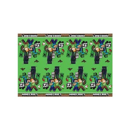 Minecraft Green műanyag asztalterítő 120x180 cm