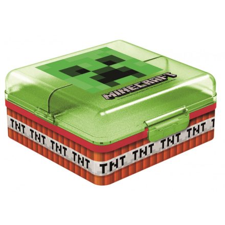 Minecraft több rekeszes uzsonnás doboz, szendvicsdoboz